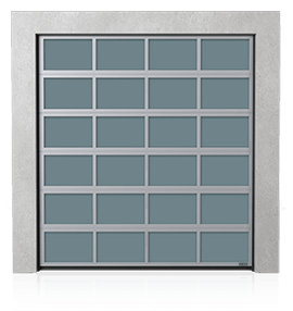 Industrial aluminium sectional door